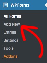 add new wpform template options 