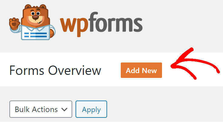 add new wpforms
