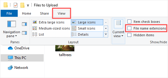 Permitted File Extensions