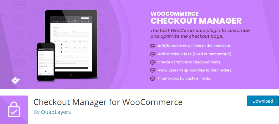 checkout manager for woocommerce