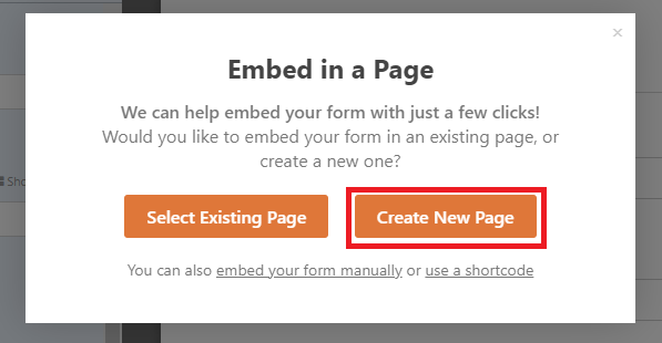 create new page