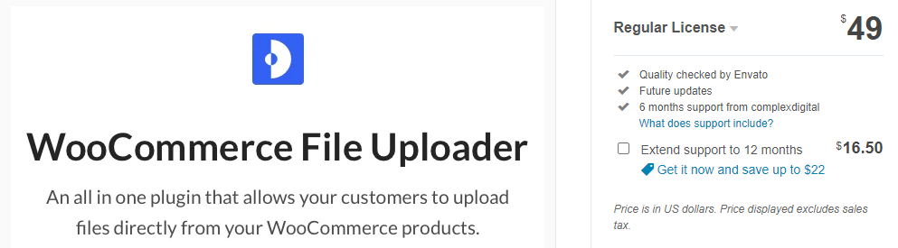 WooCommerce Ajax File Uploads plugin