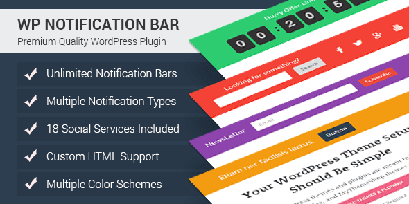 wp notification bar wordpress call-to-action plugin