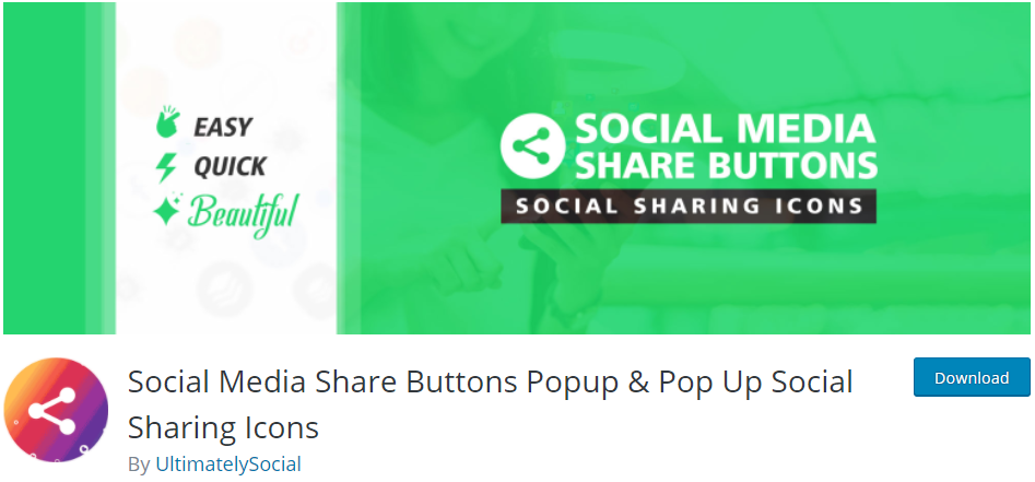 wordpress social media share button plugin