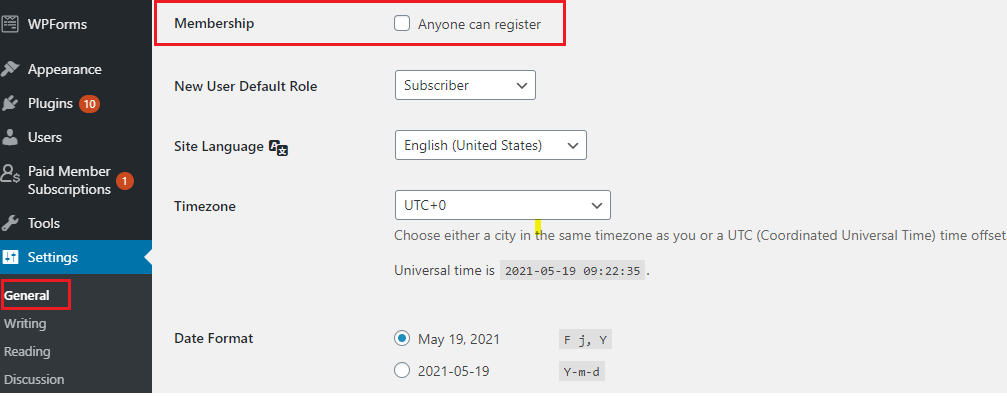 completely disable WordPress user registration