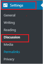 go to WordPress Settings, choose Discussion