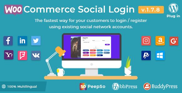 WooCommerce Social Login - WordPress plugin