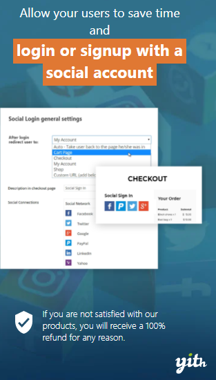 Yith WooCommerce Social Login