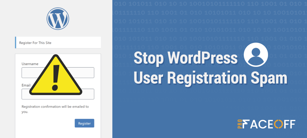 stop wordpress user registration spam
