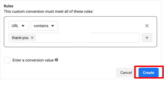 enter a conversion value