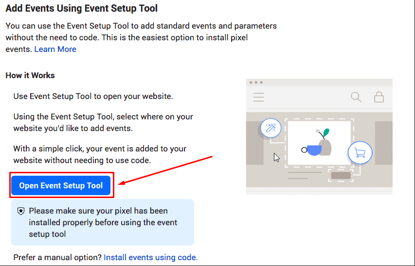 open Event Setup Tool