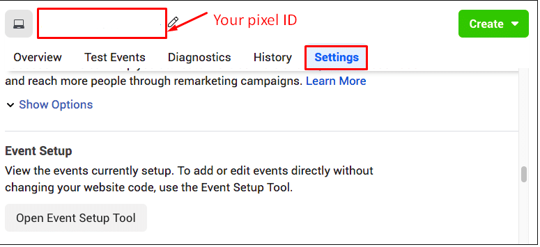 select Facebook Pixel ID