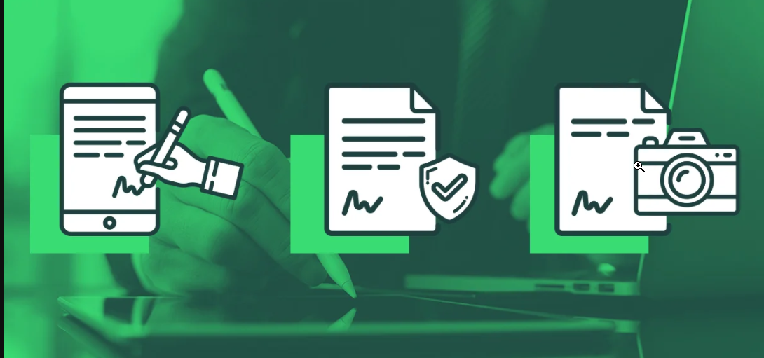 the process of signing digital signatures