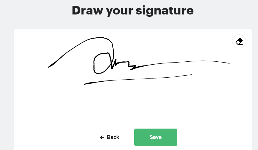 draw your signatures