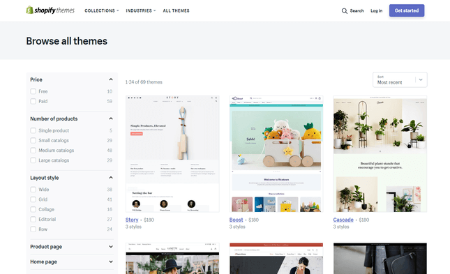 Shopify themes