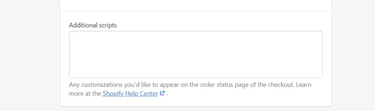 Shopify additional scripts