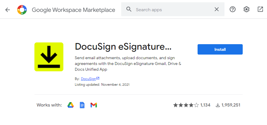 Docusign eSignatures