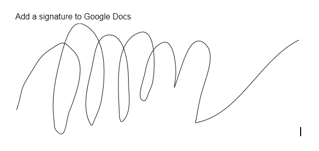 insert signatures in google docs