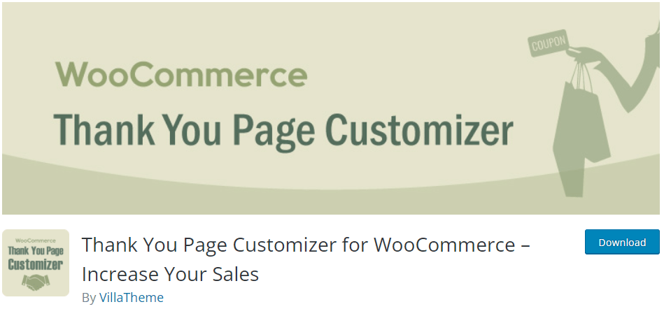 Thank you page customizer for WooCommerce