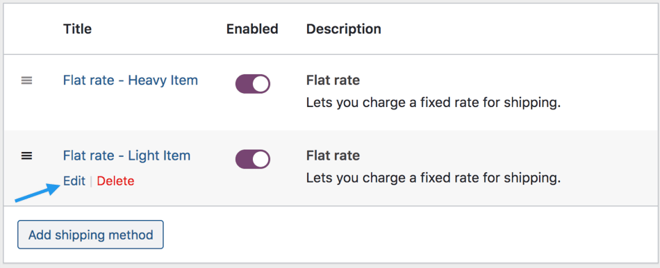 edit flat rate 