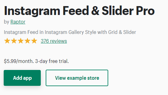 iInstagram feed slider pro