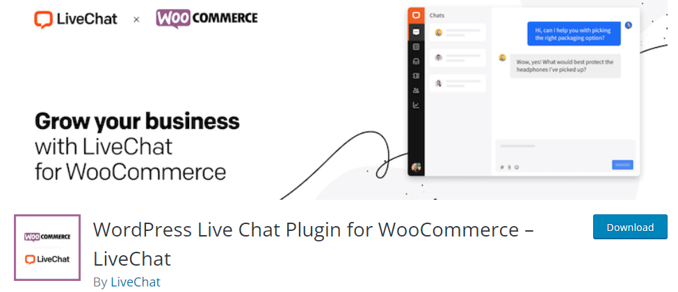 Wordpress chat widget LiveChat