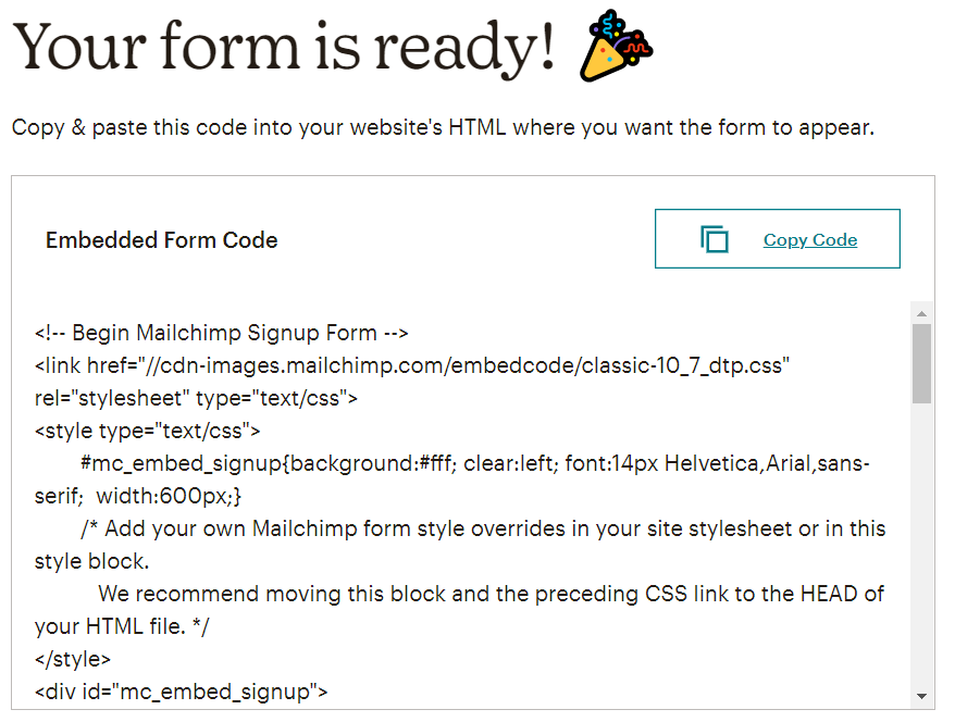 pfo-mailchimp-embed-signup-form