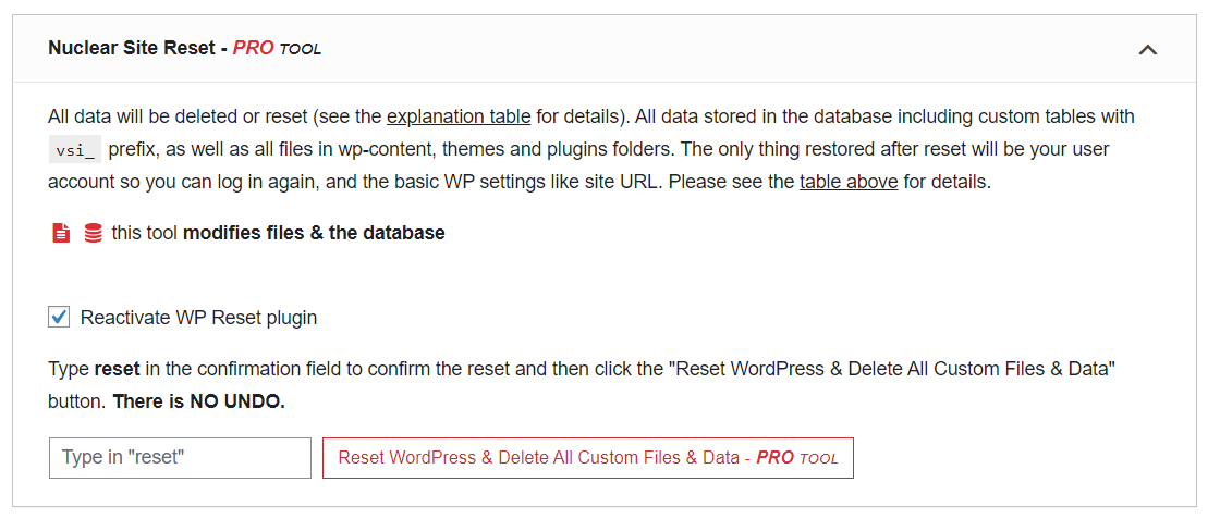 pfo-delete-wordpress-site-and-start-over