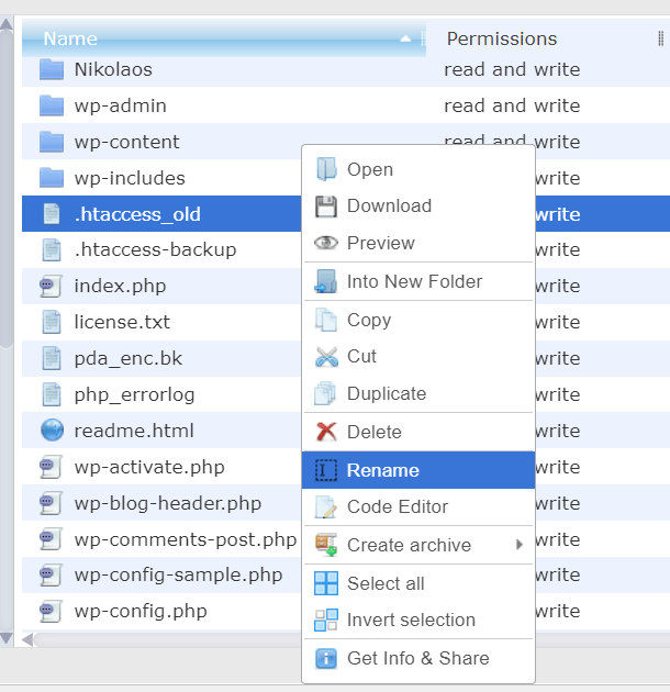pfo-rename-wordpress-htaccess-file